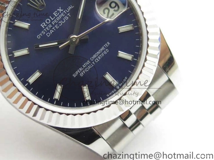 Best SS Blue Dial Marker Jubilee BP 31mm Maker Datejust 278271 Bracelet on Sticks Edition 0827